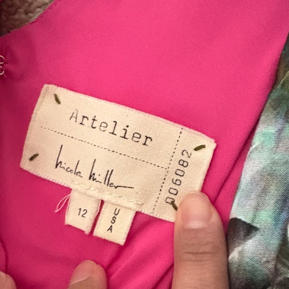 Artelier Nicolle miller Elegant Multicolor Midi Dress - Picture 6 of 7